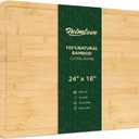 24" Extra Large Cutting Board, Wooden Cutting Boards for Kitchen Charcuterie Boards with Juice Groove and Handles, Chopping Board for Meat, Vegetables and Cheese
