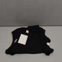 Verdusa Womens Mock Neck Backless Tops Double Lined Sleeveless Skinny Leotard Tops Bodysuit (Medium, Black)