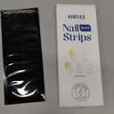 AIRSEE Semi Cured Gel Nail Strips Kit(Shell Sparkle)-Works with Any UV Nail Lamps Light, Salon-Quality,Long Lasting, Easy to Apply & Remove - Includes 20Pcs 2 Prep Pads, Nail File & Wooden Stick