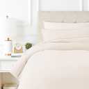 TEXAS LINEN CO. 100% Egyptian Cotton Duvet Cover Queen Size, Texan Talkin' Collection 600 Series 3 PC Duvet Cover, Extra Long Staple Egyptian Cotton Quilt Cover, Hidden Zipper Closure - Ivory