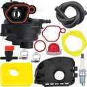 799583 Carburetor Compatible with Briggs and Stratton 591979 591160 595656 593261 08P502 8P502 09P602 9P602 550EX 500E 450E 300E Lawn Mower Engines with 799579 595660 Cover