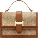 KKXIU Crossbody Bags for Women - Top Handle Purses for Lady, Leather Handbags Shoulder Clutch with Adjustable Shoulder Strap