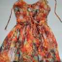 OYOANGLE Women's Halter Sunset Mini Dress Summer Beach Vacation Sundress (Brown, S)