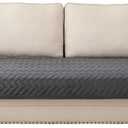 Eismodra Couch Cover,Sectional Couch Covers,Sofa Covers for 3 Cushion Couch,Anti-Slip Sofa Slipcovers for Dogs Cats Kids Loveseat Recliner L Shaped Armrest Backrest,Dark Gray 36''x82''(Only 1 Piece)