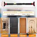 27-42 Inch Tension Pull Up Bar for Doorway with Level Meter, 27-42 Inch Adjustable Width Door Frame Pull Up Bar, Heavy Duty 440 LBS Home Gym Strength Training, No Screw or Drilling Installation