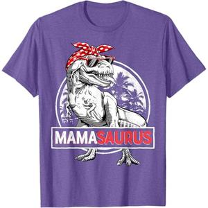 Mamasaurus T rex Dinosaur Funny Mom Mommy T-Shirt, Large