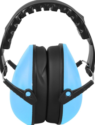 Soundproof Earmuffs for Kids Sleeping Children Safety Mini Noise Reduction Ear Muffs, Sky Blue