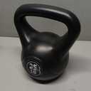 ALTLER Vinyl Plastic Concrete Kettlebell 25LBS Safe Strength Training Kettlebell Anti-Slip Grip Weight for Home Workouts and Men/Women/Beginners