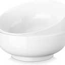 MALACASA Serving Bowls, 114 OZ(10") Extra Large Salad Bowls Set of 2, Porcelain White Serving Bowls for Salad, Soup, Pasta and Dinner, Large Ceramic Bowl Set for Entertaining, Series REGULAR