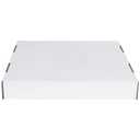 Box USA 40 or 50 Gallon Corrugated Cardboard Trash Can and Recycling Bin Lids (10-Pack) 18"L x 18"W x 3"H, White, Reusable and Disposable Garbage Lid for Parties and Outdoor Events
