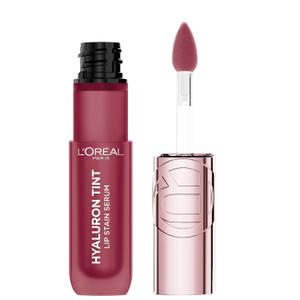 L'Oreal Paris Hyaluron Tint Lip Stain Serum, Long Lasting, Hydrating Lip Makeup Infused with Hyaluronic Acid, 490 Berry Jolie (Rich Deep Berry)