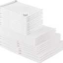 25 Pack Vacuum Storage Bags, Vacuum Sealed Storage Bags (3Jumbo/4Large/6Medium/6Small/6Roll), Space Saver Bag for Clothes, Blanket, Duvets, Pillows, Bedding,Comforters, Travel (Air Pump Not Included)