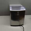 Igloo Electric Countertop Ice Maker Machine - Automatic and Portable - 33 Pounds in 24 Hours - Ice Cube Maker - Ice Scoop and Basket - Ideal for Iced Coffee and Cocktails - Silver