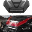 Hood Scoop with Light for Polaris General 1000/XP 1000 2016-2020, Hood Scoop with LED Auxiliary Light Kit for Polaris General 1000/4 1000/ XP 1000/ XP 4 1000 2016-2020 Accessories
