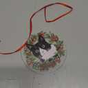 Christmas Ornament 2025 - Tuxedo Cat Ornaments for Christmas Tree, Cute Acrylic Pet Ornament for Gifts for Men, Women, and Animal Lovers