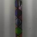 Window Privacy Film Stained Glass UV & Heat Blocking, Static Cling Vinyl for Glass Doors & Bedroom Windows, No Glue Easy Install, 35.4" x 78.7"