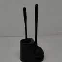 MR.SIGA Toilet Plunger and Bowl Brush Combo for Bathroom Cleaning, Black, 1 Set (One Size)