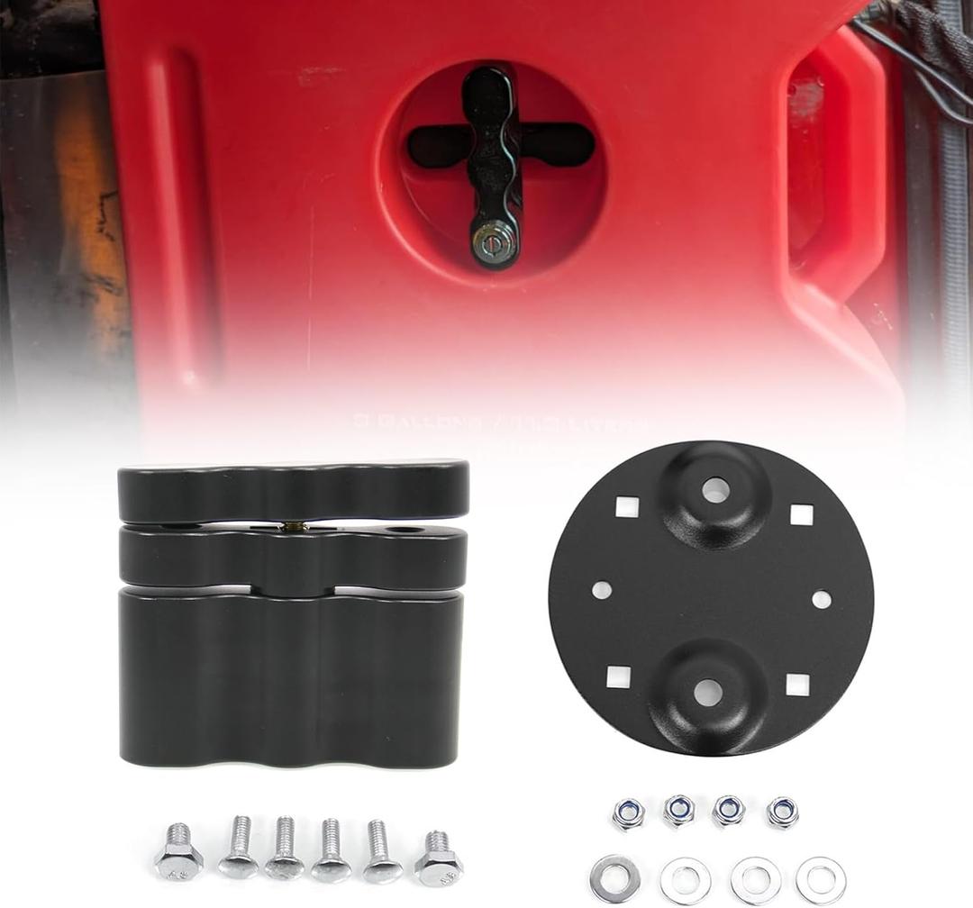RX-DLX-PM Pack Mount Bracket Cargo Racks Double Fixing Mount Compatible with Standard Pack Mount Compatible with Fuel & Gas Can & Water Pack Mount