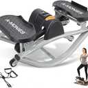 Lateral Rocking Fitness Stepper Home Workout Machine, Low-Impact Lateral Steppers for Knees and Joints, Portable Compact Side-to-Side Steppers for Legs, Glutes, Abs