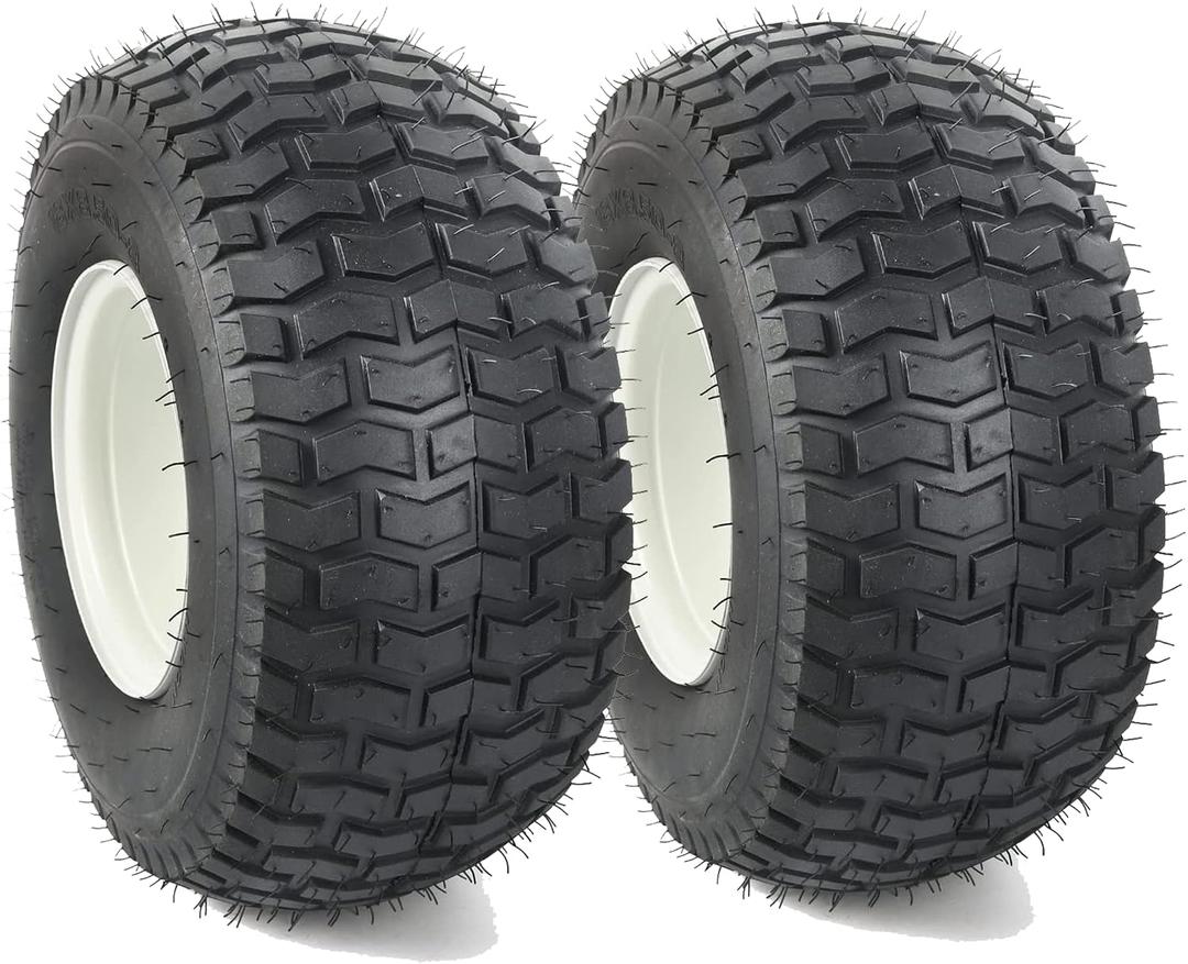 (2-Pack) 18" Tubeless Tires On Rims - 18x8.5-8 Tire and Wheel Assemblies - 4-Lug 4" Center - 2.83" Center Bore - Load Range B Max Tire Weight of 815 Lbs - Compatible with Alumacraft Boat Trailers