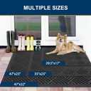 Smiry Front Door Mat Outside Entrance, Natural Rubber Doormat, 59x20 Inch