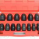 TONYNOL 3/4" Drive Deep Impact Socket Set,14 PCS,SAE (1"-2"),6-Point