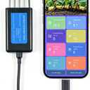 8 in 1 Soil Tester, Nitrogen, Phosphorus, Potassium Npk Tester, Ph, Moisture, Nutrient Conductivity, Ec Meter,High Accuracy Digital Sensitive,Soil Fertility Test