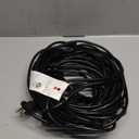 HUANCHAIN Indoor Outdoor Black Extension Cord 75 Ft Waterproof, 16/3 Gauge Flexible Cold-Resistant Appliance Extension Cable Outside, 10A 1250W 16AWG SJTW, 3 Prong Heavy Duty Electric Cord, ETL