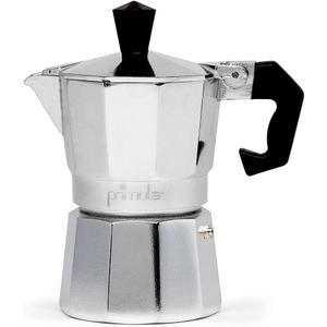 Primula Classic Stovetop Espresso and Coffee Maker, Moka Pot for Italian and Cuban Caf Brewing, Greca Coffee Maker, Cafeteras, 1 Espresso Cup, Silver (1 Cup)