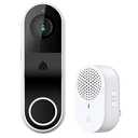 Kasa Smart Video Doorbell Camera Hardwired w/Chime, 2K Resolution, Always-on Power, Night Vision, 2-Way Audio, Real-Time Notification, Cloud & SD Card Storage, Works w/Alexa & Google Home (KD110)