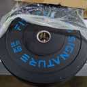 Fitvids Olympic Bumper Plates Set of 2, 2" Weight Platesfor Strength Training & Weightlifting, 45LB