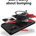 Compatible with Motorola Moto G24 Case,with Slide Camera Lens Cover Compatible with Motorola Moto G04 XT2421-2 / Moto G24 XT2423-1 Case Silver