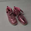 2High Top Shiny Pink Girls Sneakers -High Top Shoes Size 