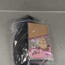 BESSY HAIR Long Black Wig with bangs Natural Matte Black Straight Wigs for Women Heat Resistant Synthetic Bang wig for Girls Daily Party Cosplay Halloween Costume Use 24 Inch (Black)