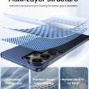 GRECAZO Magnetic Ultra Thin Frosted Designed for Samsung Galaxy S26 Ultra Frameless Case 6.9"[Compatible with MagSafe]Slim Minimalist Lightweight Matte Hard Cover Protective Borderless Case-Navy Blue