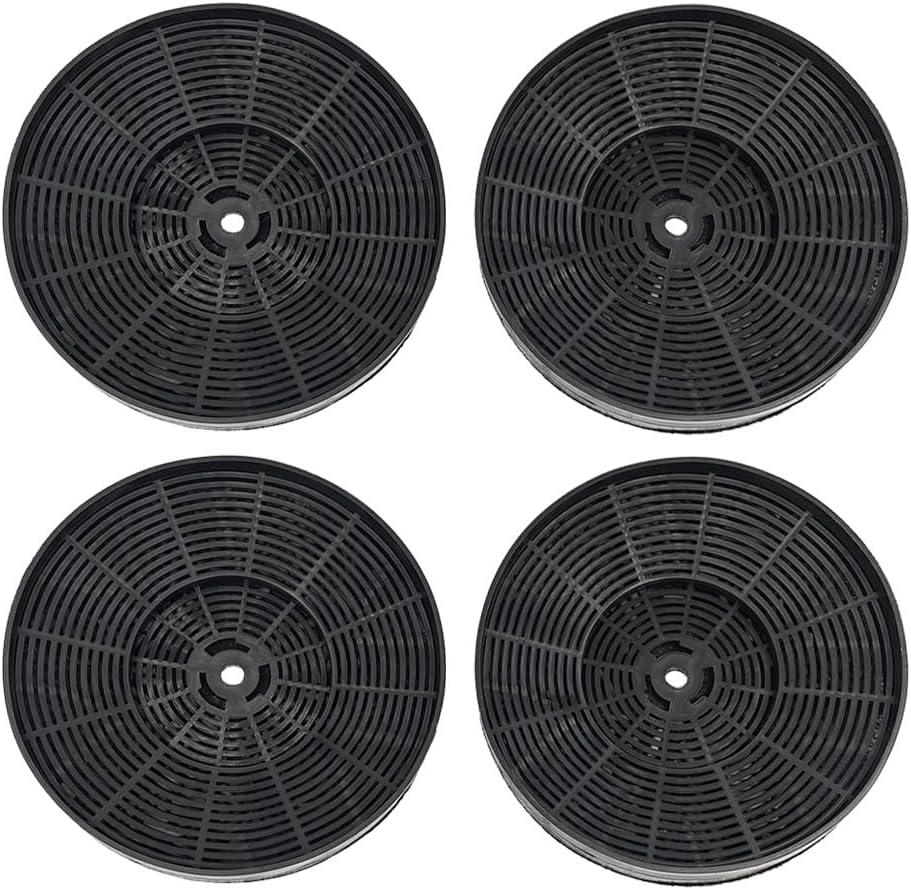 WRHF004S2 Range Charcoal Filter Fit for Winflo 30 In. Convertible Under Cabinet Ductless Stainless Steel Glass Island Range Hood Carbon Filters, Pack of 4