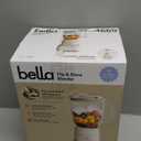 bella 10 Speed Countertop Blender, Juicer & Smoothie Maker, Fits-anywhere Kitchenware, Slim Flip & Store Design, Dishwasher Safe 48oz Capacity Pitcher & Lid, Stainless Steel Blade, 450 Watt, Oatmilk (6 Cup)