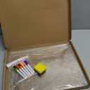 Acrylic Magnetic Dry Erase Calendar Board for Fridge, Monthly Calendar&Blank Dry Erase Board for Fridge, 90% Stronger-Magnetic Planner Also for Stainless Steel with 6 Markers15.7x11.8 inch