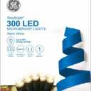 Stay Bright. 300 Led. Warm White/ Green Wire. Connects Up to 2 Sets. 62,2 ft (18,9m)