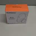 RORSOU R10 Over-Ear Headphones with Microphone, Lightweight Folding Stereo Bass Headset with 1.5M No-Tangle Cord, Portable Wired Headphones for Smartphone Tablet Computer MP3 / 4 (Black)