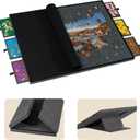 Tektalk 2000 Piece Foldable Jigsaw Puzzle Table with Cover, 3-Tilting-Angle Plateau, Lightweight Portable Felt Puzzle Board with 6 Sorting Drawers (Dark Gray)