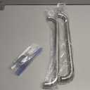 2 Pack Shower Grab Bar Stainless Steel Bathroom Grab Bars Shower Bath Handle Grab Bars for Bathtub Showers 18 Inch (Silver)