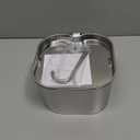 Cat Water Fountain Stainless Steel: Pet Fountains for Cats/Dog Indoor Automatic Waterer Bowls for Drinking Small Animal Water Dispenser Metal Pets Watering Faucet Bottle Auto Kitty Watering Supplies (74oz/2.2L Cat Fountain + 3 Filters)