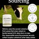 Velmira Colostrum Powder Gluten-Free, Fat-Free  Immune Support, Gut Health, Bovine. Skin & Hair Care for Men & Women 400+ Bioactive Nutrients  Keto Friendly Supplement. Colostrum -120 Servings