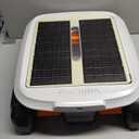 Solar Powered Automatic Robotic Pool Skimmer Cleaner,Solar Pool Surface Cleaner Dual Mode with Navigation Sensor Daytime＆Overnight Continuous Cleaning Ideal for All Swimming Pool-White
