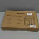 Astercook Deep-Carbonized Bamboo Cutting Boards for Kitchen with Wood Storage Stand, Reversible Charcuterie & Chopping Boards with Juice Grooves and Easy-Grip Handles, Knife-Friendly, Kitchen Gift