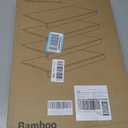 Gashell Wire Shelf Covers, Bamboo Wire Rack Covers for Pantry, Closet (4pcs, 22" W x 12" D)