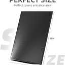 ESTHELLO Cat Litter Mat Large, Cat Litter Trapping Mat, Honeycomb Double Layer Design, Easy to Clean,Washable (30 x 24 Black