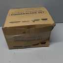 Grow Forward 16-piece Premium Wheat Straw Dinnerware Sets for 4 - Unbreakable Dishwasher & Microwave Safe Plastic Plates and Bowls Sets - Patio, Outdoors, RV, Camping Dishes - Seascape