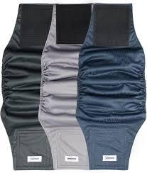 Reusable Dog Diapers Male, Premium Washable Belly Bands for Male Dogs, Pack of 5, High Absorbing Large Male Dog Wraps for Doggie & Puppy in Incontinence or Excitable Urination and Training(L)